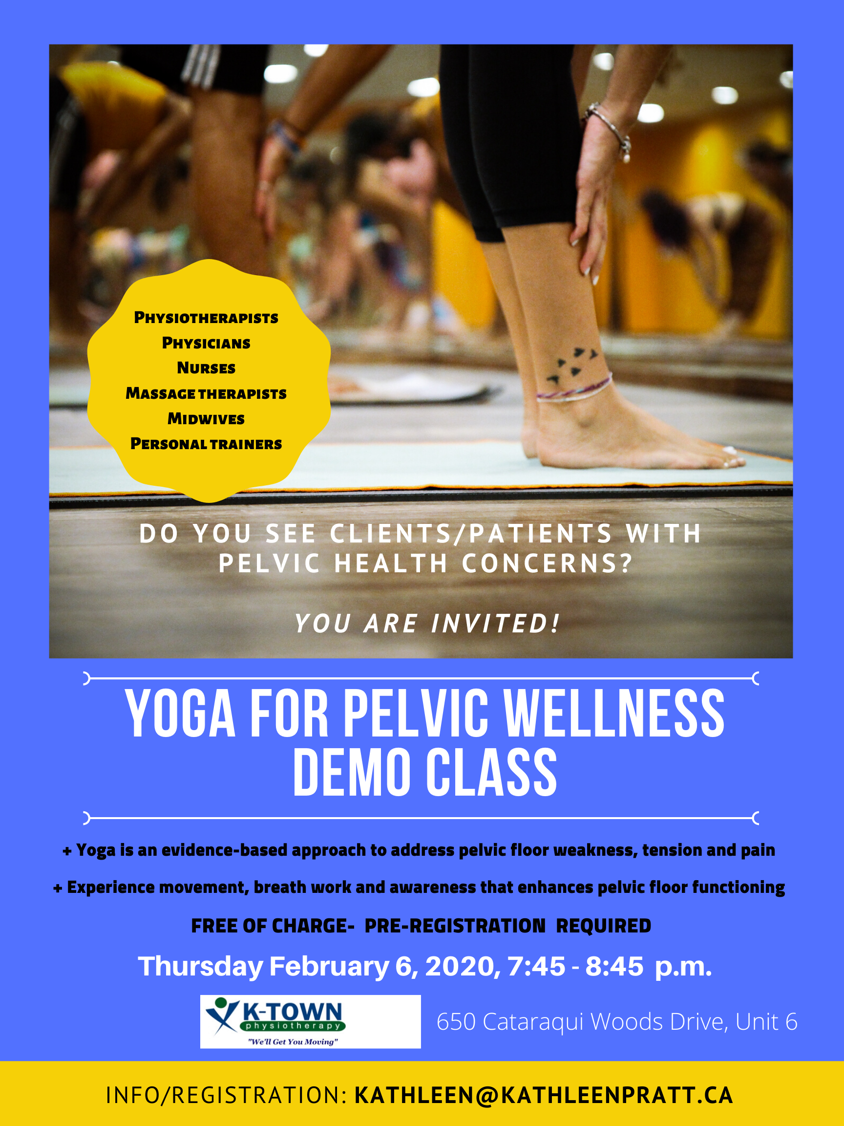 Yoga for Pelvic Wellness Demo Class for Health Care Professionals